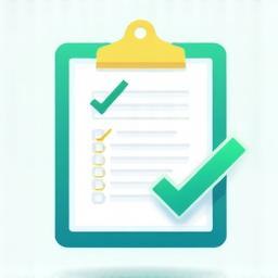 Clipboard with a checkmark, symbolizing a maintenance checklist.
