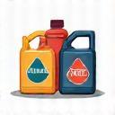 Icon representing various automotive fluids.